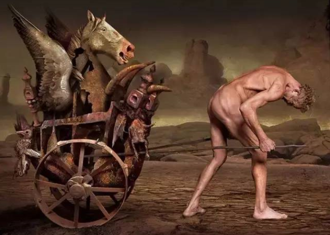 對名利的追求是人生的負擔-人性圖