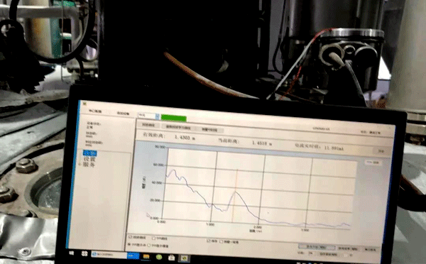 80G高頻雷達(dá)液位計(jì)雷達(dá)波形曲線