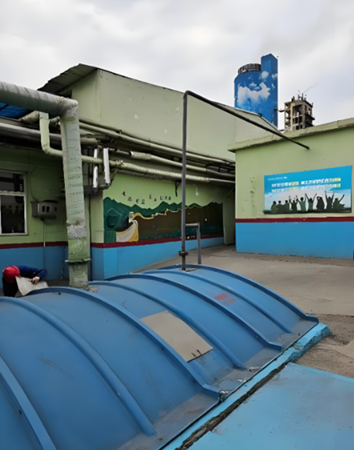 柴油發(fā)電機排氣管道現(xiàn)場圖