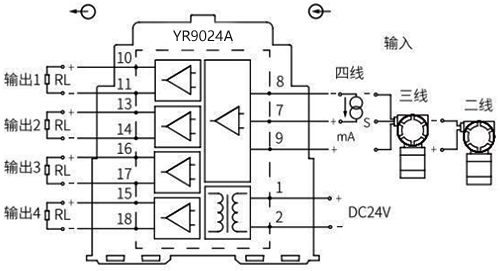 一入四出信號隔離器